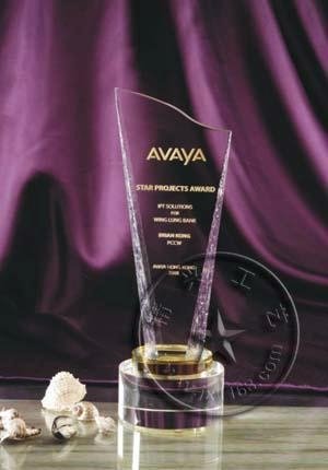 企業年度評比最佳表現優秀員工粉色水晶紀念獎座 4