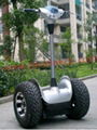 Electric mobility scooter with all-terrain tire