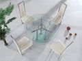 glass table and chair