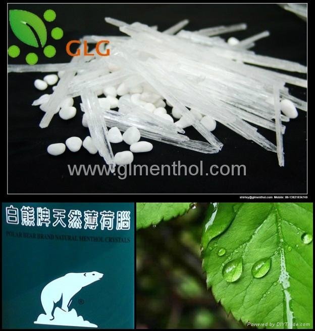 Natural menthol crystal
