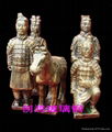 GRP imitation copper figure sculpture