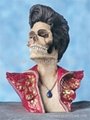 Fashional resin skull with singing star