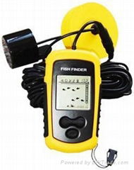 100m Portable Sonar Sensor Alarm Transducer LCD Fish Finder