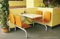 鋼木傢具快餐桌椅