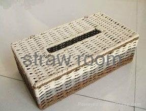 straw woven tissue box 2