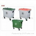 Outdoor Plastic Garbage Bin 1200L With Four Wheels 2