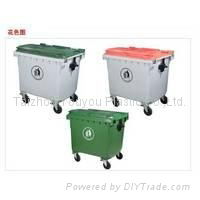 Plastic Dustbin 1100L With Four Wheels For Outdoor 2