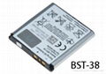 BST-38 battery for Sony Ericsson mobile phone 