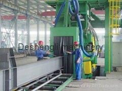 H beam shot blasting machine