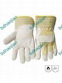 cow hides splits leather working gloves 3