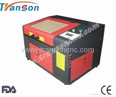 Transon brand CE approved mini craft laser engraving cutting machine 300*400mm 