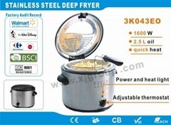 Stainless steel deep fryer XJ-3K043E0
