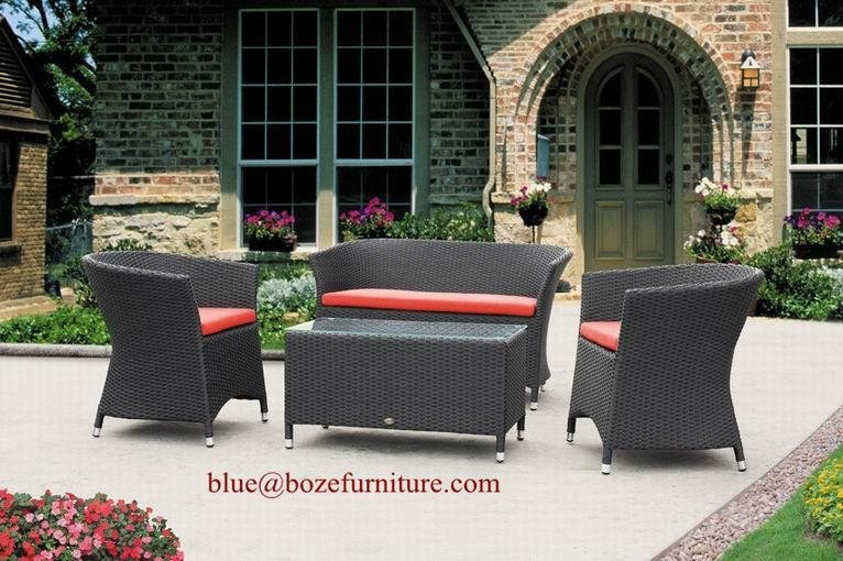 Outdoor Furniture Wicker Sofa Set (BZ-SF023) 4