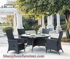 China Rattan Dininig Set Outdoor Furniture (BZ-D029)