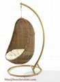 Outdoor Rattan Furniture Hammock Wicker Swing Chair (BZ-W014) 3