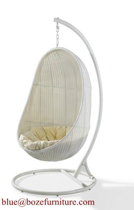 Outdoor Rattan Furniture Hammock Wicker Swing Chair (BZ-W014) 5