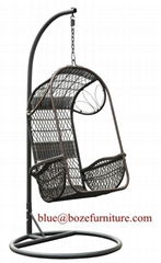Garden Rattan Furniture Hammock Wicker Swing Chair (BZ-W004)