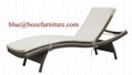 Wicker Lounge Bed Outdoor Furniture Rattan Chaise Lounge (BZ-C002) 4