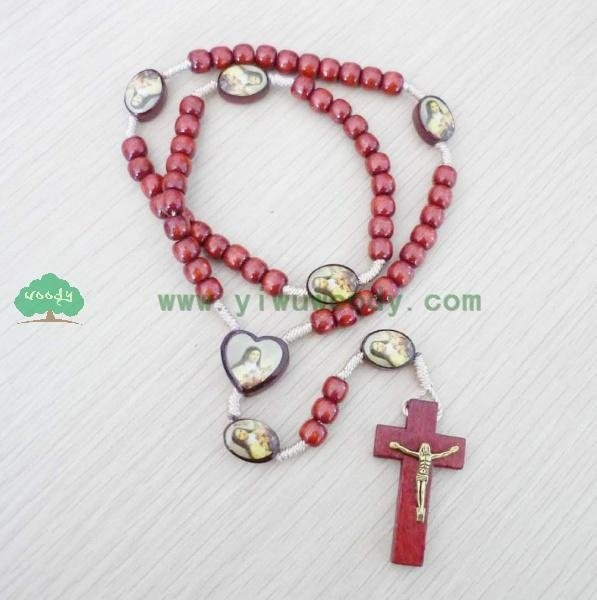 rosary beads made of wooden beads MY-d0012