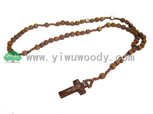 rosary beads made of wooden beads MY-d0007