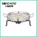 2011Anti-crack stone pan with steel