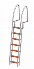 Stainless steel swimming ladder