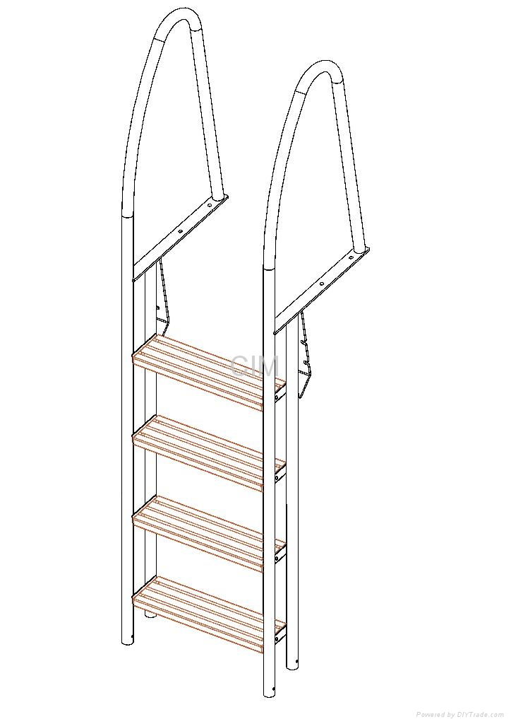 Stainless steel swimming ladder 4