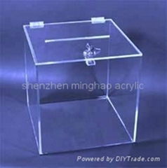 acrylic donation box