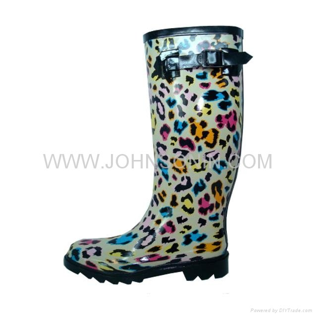 ladies fashion rubber boots 1