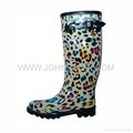 ladies fashion rubber boots