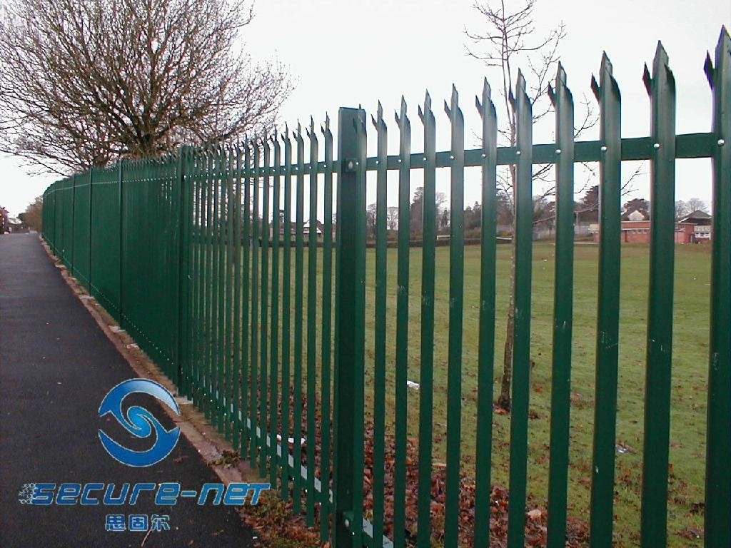 hot galvanized palisade fence(manufacturer)