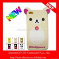 Silicone Rilakkuma protector case for Iphone 4