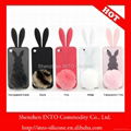 fashion silicon rabito cover case for iphone 4 rabbit shaped