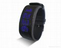 LED leather watch 2