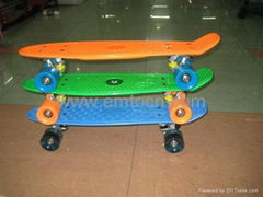 60mm Mini Penny Cruiser Skateboard Fish ABS Plastic Board Skateboard