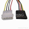 SATA 15P to SATA 4Pin power cable 1