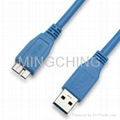 USB3.0連接線，A公對Micro公頭 1