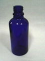 blue glass bottle