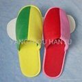 indoor bedroom open toe polycotton velour slippers 5