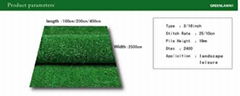 Finest Quality Artificial Lawn and Landscaping Grass with TenCate Thiolon materi