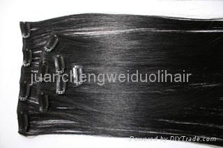 high quality clips in human hair extension