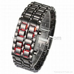 Iron Samurai Japanese Inspired LAVA LED Watch