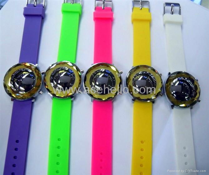 NEW MIRROR WATCH crystal watch 2