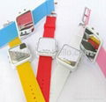 2012 Pop fasion mirror LED digital silicon sports watch  2