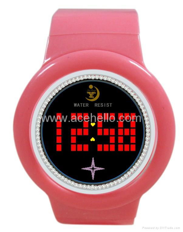 Provide 2012 new led touch screen creative electronic gifts concept watch