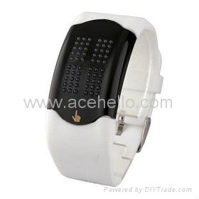 Touch screen LED watch   3