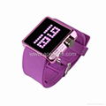 led watches with silicone band unique design like bumblebee 2012 new wrist watch 1