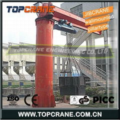 Manual Rotating Jib Cranes 360 degree Column Swing