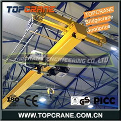 Small bridge crane with wire rope underhung hoist