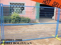 PVC coated/galvanized temporary fence